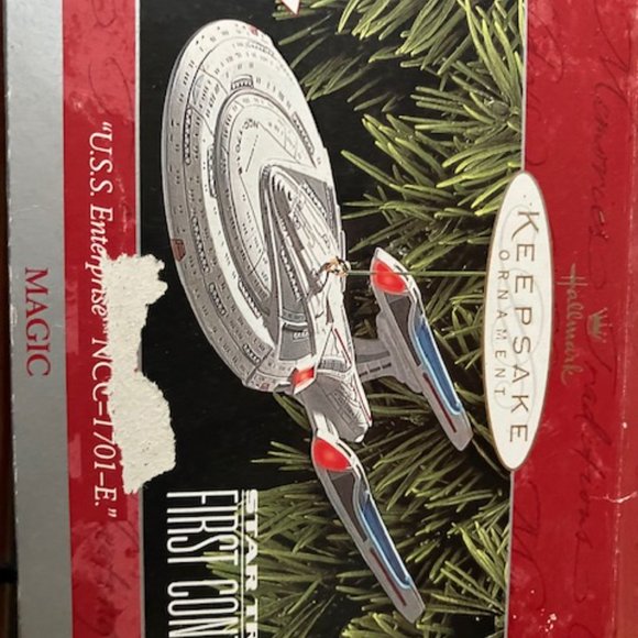 1998 USS Enterprise Hallmark Ornament - Picture 2 of 4